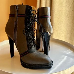 Army green booties